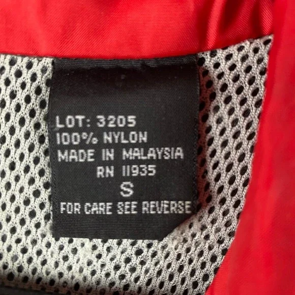 Vintage USA Olympics Jacket Mens Small Black Red Colorblock 90s JC Penney Vented - Picture 7 of 13